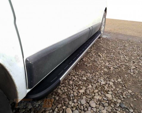 Erkul Боковые пороги площадки из алюминия Duru для Opel Vivaro 2001-2014 - Картинка 1