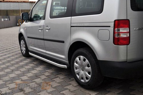 Erkul Боковые пороги площадки из алюминия Fullmond для Volkswagen Caddy 3 2004-2010 - Картинка 1