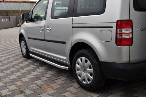 Erkul Боковые пороги площадки из алюминия Fullmond для Volkswagen Caddy 3 2010-2015 - Картинка 1