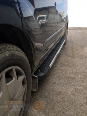 Erkul Боковые пороги площадки из алюминия RedLine V1 для Ford Custom 2012+ - Картинка 1