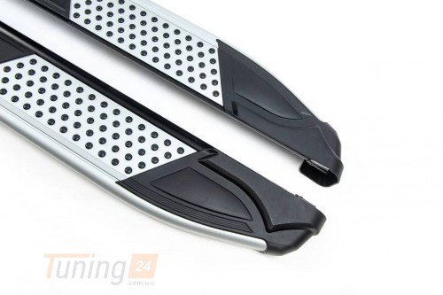 Erkul Боковые пороги площадки из алюминия Mevsim Grey для Ford Custom 2012+ - Картинка 3