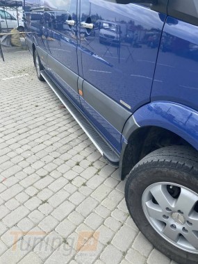 Erkul Боковые пороги площадки из алюминия Maya V1 для Mercedes-benz Sprinter W906 2013-2018 - Картинка 1