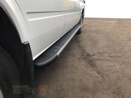 Erkul Бічні пороги майданчика з алюмінію Duru для Mercedes-Benz Sprinter W901-905 1995-2006 - Зображення 1