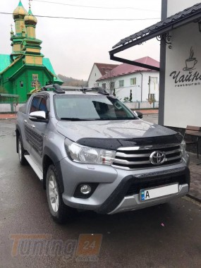 Erkul Рейлинги на крышу Shark Хром с поперечинами для Toyota Hilux 2015-2019 - Картинка 2