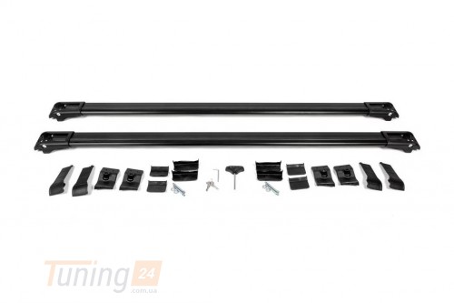 Erkul Перемычки на обычные рейлинги под ключ WingBar V1 для BMW X6 E71 2008-2014 (черные) - Картинка 1