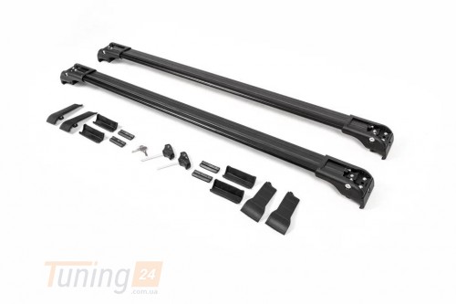 Erkul Перемички на інтегровані рейлінги WingBar для Mitsubishi Outlander 3 2012-2014 (чорні) - Зображення 1