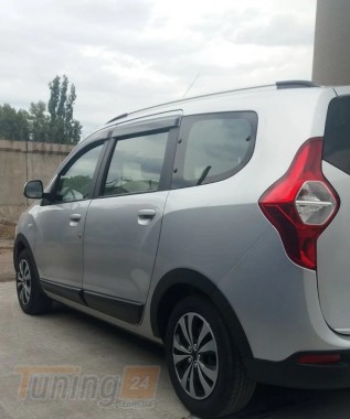 Max chrome Накладки на арки для Dacia Lodgy 2013 з нержавіючої сталі 4шт Чорні - Зображення 3