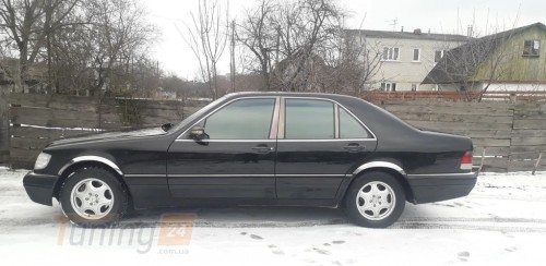 Max chrome Хром накладки на арки для Mercedes S-сlass W140 1990-1998 из нержавейки 4шт - Картинка 4