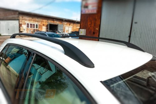 Omsa Рейлинги на крышу OmsaLine Solid (черные) для Volkswagen Golf 7 2012-2020 - Картинка 1