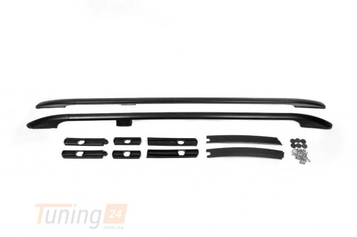 Omsa Рейлинги на крышу OmsaLine Solid (черные) для Ford Connect 2014-2021 ( короткая база) - Картинка 1