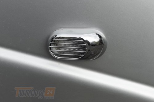 Carmos Хром решетка на повторители поворота для Citroen Berlingo 2008-2018 из ABS-пластика Овал 2шт - Картинка 1