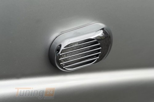 Carmos Хром решетка на повторители поворота для Citroen C4 Hatchback 2010+ из ABS-пластика Овал 2шт - Картинка 2