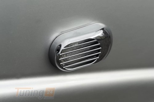 Carmos Хром решетка на повторители поворота для Fiat Freemont 2011+ из ABS-пластика Овал 2шт - Картинка 3