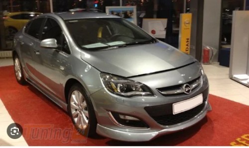 DD-T24 Передняя нижняя накладка (под покраску) на Opel Astra J 2012-2015 - Картинка 2