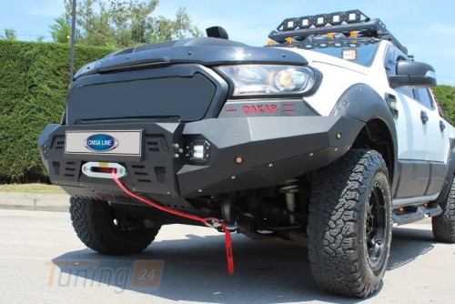 DD-T24 Передний бампер с защитой картера Dakar на Ford Ranger 2019+ - Картинка 2