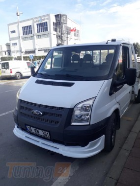 DD-T24 Нижняя накладка на передний бампер (узкая, под покраску) на Ford Transit 2006-2014 - Картинка 3