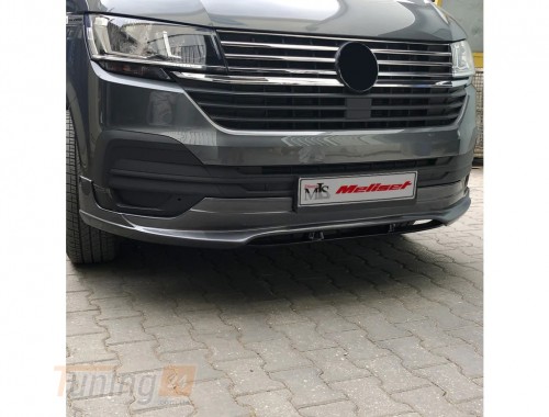 DD-T24 Накладка на передний бампер ( под покраску) на Volkswagen T6 2019+ - Картинка 4