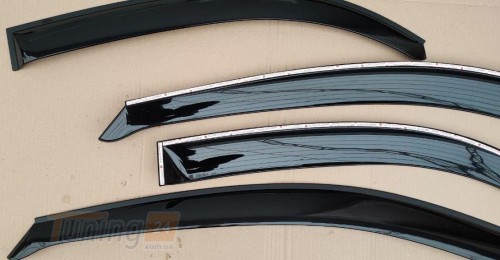 AUTOCLOVER Ветровики на Chevrolet Aveo Hatchback T300 2011-2020 (4шт) - Картинка 4