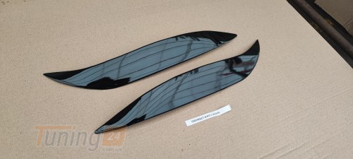 Fly Реснички на фары (2 шт, ABS, Черный глянец) на ЗАЗ VIDA Седан - Картинка 4