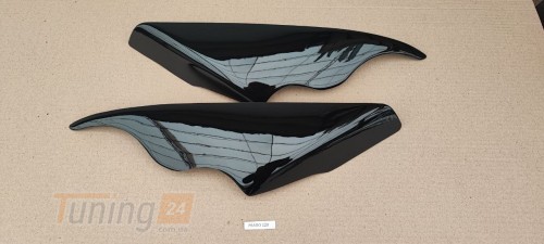 Fly Реснички на фары (2 шт, ABS, Черный глянец) на Toyota Land Cruiser Prado 120 2002-2009 - Картинка 4