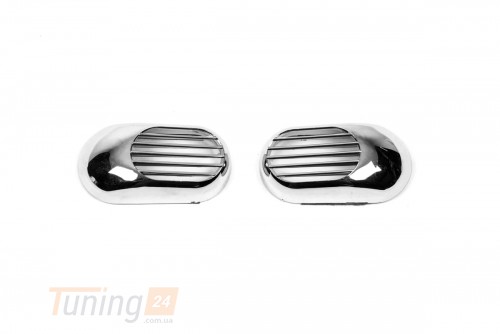Carmos Хром решетка на повторители поворота для Volkswagen Golf 7 2012-2020 из ABS-пластика Овал 2шт - Картинка 1