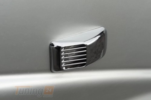 Carmos Хром решетка на повторители поворота для УАЗ 3151 из ABS-пластика Прямоугольник 2шт - Картинка 4