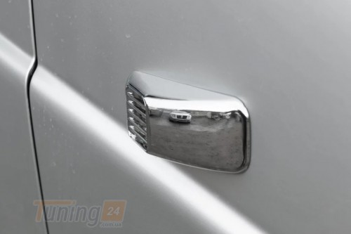 Carmos Хром решетка на повторители поворота для УАЗ 3151 из ABS-пластика Прямоугольник 2шт - Картинка 5