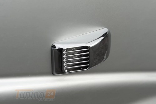 Carmos Хром решетка на повторители поворота для ВАЗ 2110 из ABS-пластика Прямоугольник 2шт - Картинка 4