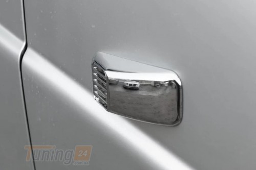 Carmos Хром решетка на повторители поворота для ВАЗ 2110 из ABS-пластика Прямоугольник 2шт - Картинка 5