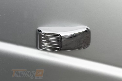 Carmos Хром решетка на повторители поворота для Volvo XC60 2013-2015 из ABS-пластика Прямоугольник 2шт - Картинка 3