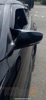 DD-T24 Накладки на зеркала с вырезом под поворот BMW-style (2 шт) на Hyundai Veloster 2011-2018 - Картинка 3