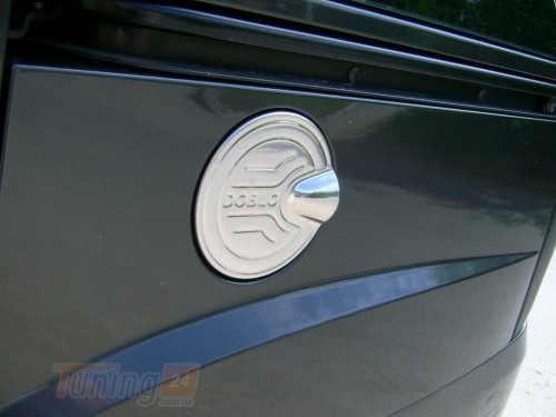 Carmos Хром накладка на лючок бензобака для Fiat Doblo I 2001-2005 нерж - Картинка 3