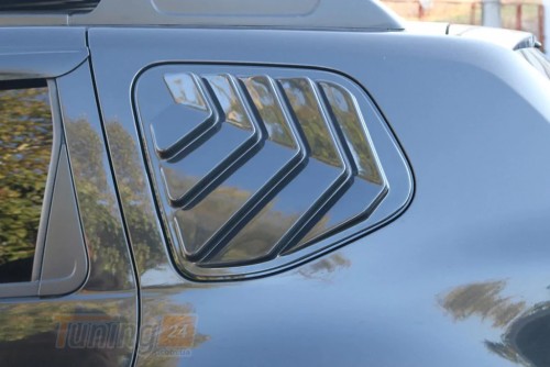 DD-T24 Накладки на задние окна EuroCap (2 шт, ABS) на Dacia Duster 2010-2018 - Картинка 2