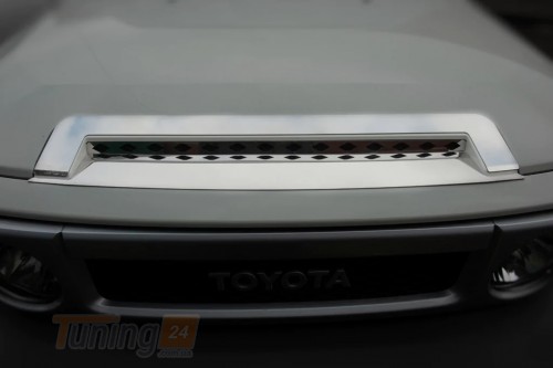 Libao Хром накладки на капот для Toyota FJ Cruiser 2003-2017 из нержавейки - Картинка 3