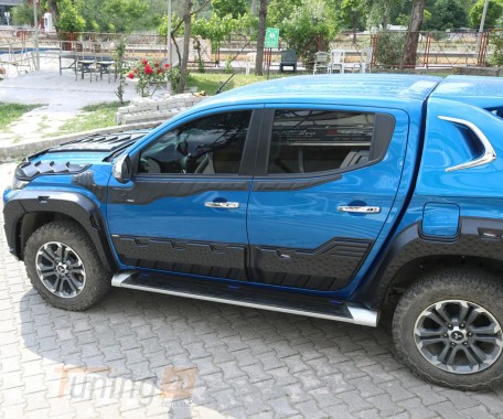 DD-T24 Молдинг двери EuroCap (6 шт, ABS) для Mitsubishi L200 5 2018+ - Картинка 4