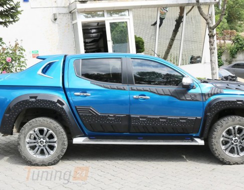 DD-T24 Молдинг двери EuroCap (6 шт, ABS) для Mitsubishi L200 5 2015-2018 - Картинка 3