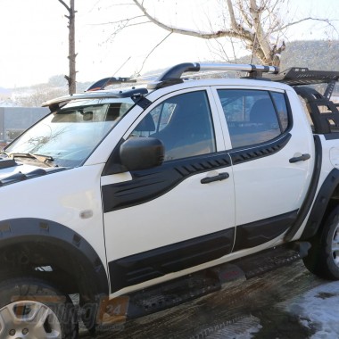 DD-T24 Верхние молдинги дверей (4 шт, ABS) для Mitsubishi L200 4 2012-2015 - Картинка 1