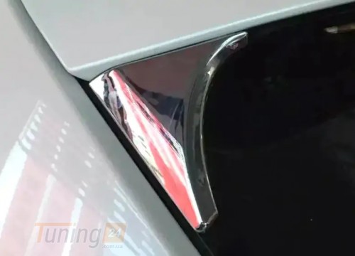 Libao Хром накладки под спойлер для Nissan Qashqai 2014-2021 пластик 2шт - Картинка 1