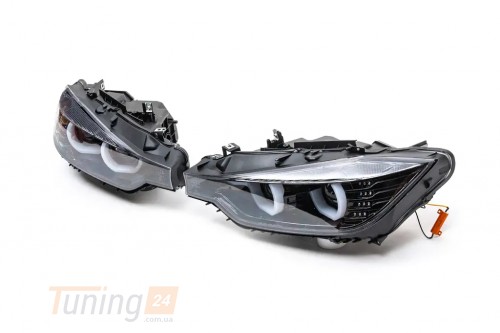 DD-T24 Передние фары Xenon с LED габаритом (2 шт, черная) на BMW 3 серия F30/31/34 2012-2015 - Картинка 4