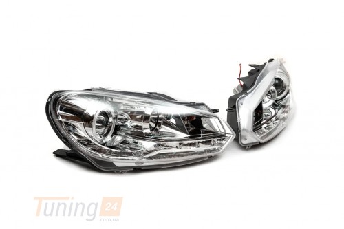 DD-T24 Передние фары Silver (2 шт, LED) на Volkswagen Golf 6 2008-2012 - Картинка 3