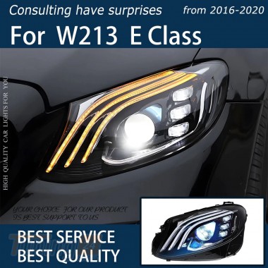 DD-T24 Передние фары Maybach (2 шт, LED) на Mercedes-benz E-сlass W213 2016+ - Картинка 5