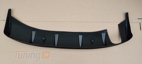 UA Юбка диффузор заднего бампера (одна труба) на Mitsubishi Lancer 10 2007-2018 - Картинка 4