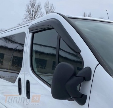 EuroCap Дефлекторы окон Ветровики EuroCap для Opel Vivaro 2001-2014 (2шт) - Картинка 1