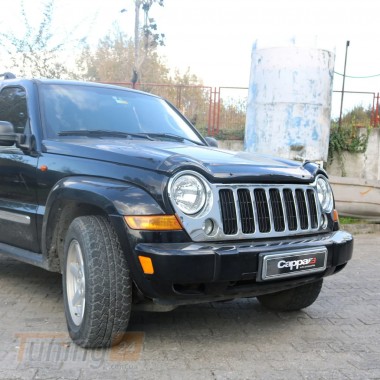 EuroCap Дефлектор капоту Мухобойка EuroCap на Jeep Cherokee (KJ) (Liberty) 2001-2008 - Зображення 3