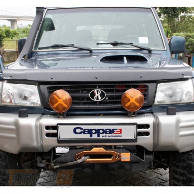 EuroCap Дефлектор капота Мухобойка EuroCap на Hyundai Galloper 1998-2003 - Картинка 1