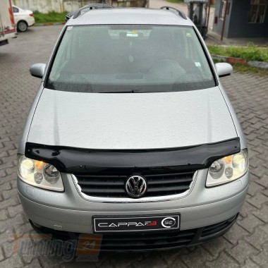 EuroCap Дефлектор капоту Мухобойка EuroCap на Volkswagen Touran 2003-2010 - Зображення 1