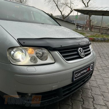 EuroCap Дефлектор капоту Мухобойка EuroCap на Volkswagen Touran 2003-2010 - Зображення 3