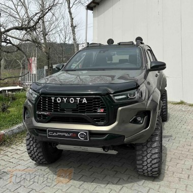 EuroCap Дефлектор капота Мухобойка EuroCap на Toyota Hilux 2019+ - Картинка 1