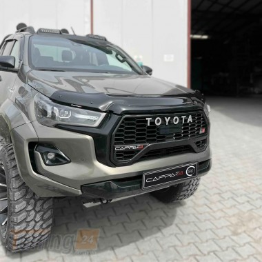 EuroCap Дефлектор капота Мухобойка EuroCap на Toyota Hilux 2019+ - Картинка 3