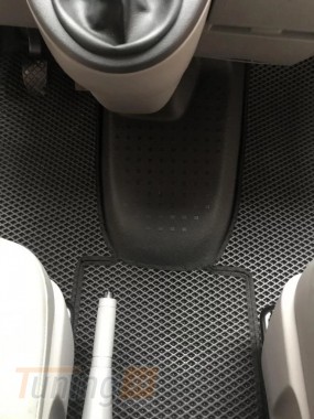 EVA Автомобильные коврики в салон EVA для Volkswagen T5 2010-2015 (черные, передние, для 1+1) - Картинка 5